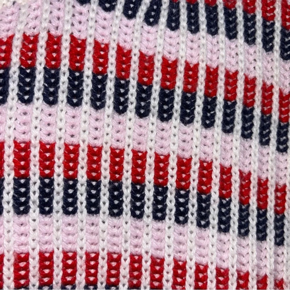 Tommy Hilfiger Red Black Striped Small - Picture 6 of 10